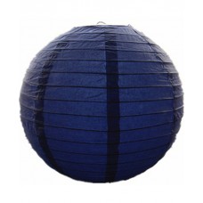 16" Paper Lantern Navy Blue Regular Wire
